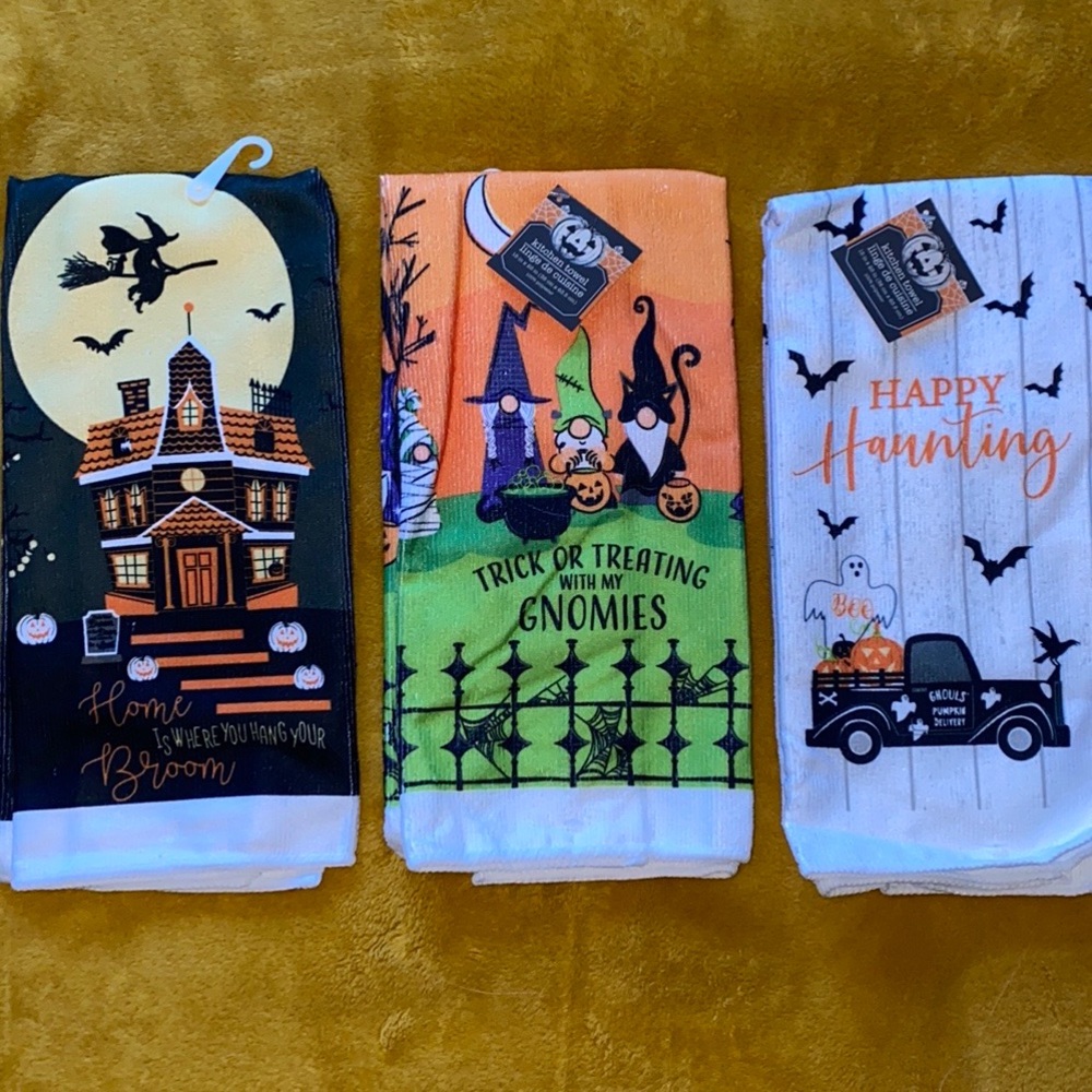 Halloween Fall Spooky Hand Towels Home Decor - Halloween Kitchen Decor